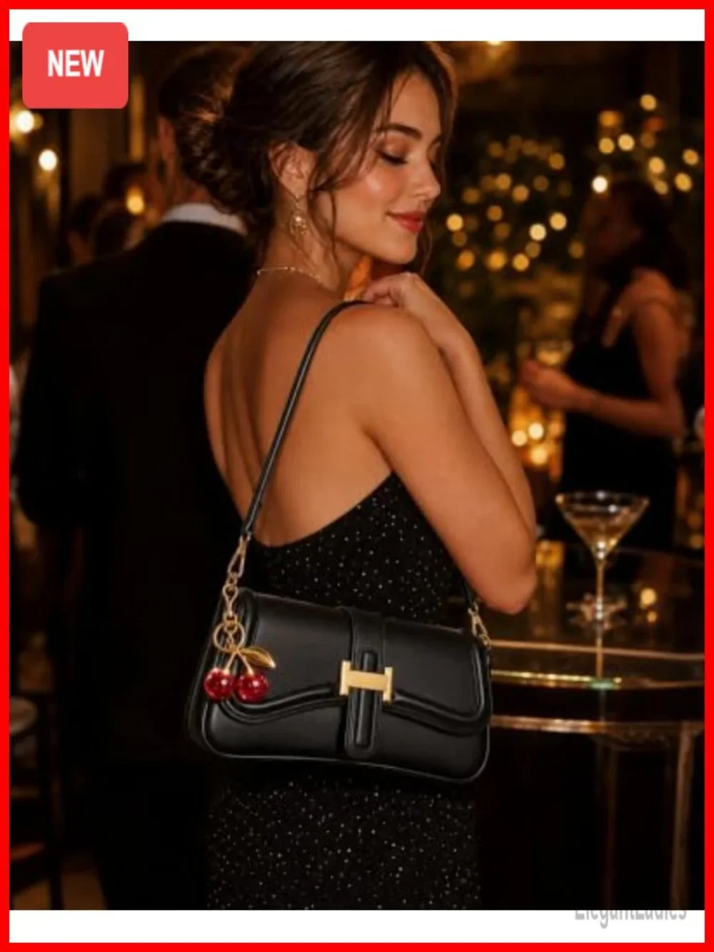 Vintage PU Leather Hobo Bag for Women Shoulder Crossbody with Straps